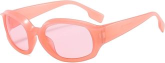 Generic Womens Outdoor Sports Sunglasses Mens Driving Vacation Decorative Sun Glasses(Pink)