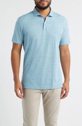 Johnnie-O Starnes Heathered Cotton Blend Polo in Tropical at Nordstrom, Size Xx-Large