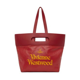 Vivienne Westwood Tote Bags, female, Brown, Size: ONE SIZE Carrie Tote