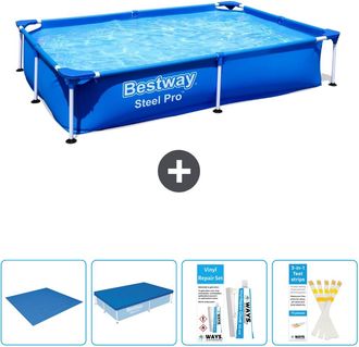 Bestway Piscina Bestway Steel Pro Rectangular - 221x150x43 Cm - 7-piezas S22703