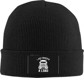 Generic I Drop Big Loads Big Rig Semi Trailer Truck Driver Unisex Beanie Hat Daily Watch Cap Breatherble Fisherman Beanie for Running Mountaineering Winter