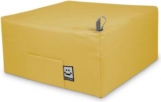 Happers Happers - Puff Cama Individual para una persona Polipiel Mostaza Único Mostaza