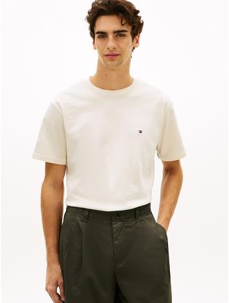 Tommy Hilfiger Mens Relaxed Fit Back Flag Logo T-Shirt - White - XXL