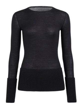 Alaia CREW NECK TOP IN MERINO - Alaia - Woman