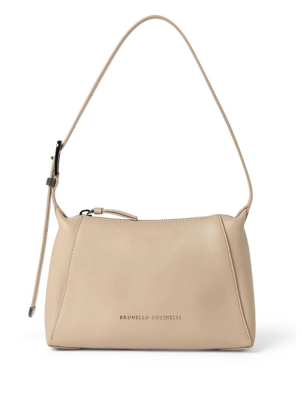 ショルダーバッグ・ポシェット BRUNELLO CUCINELLI Women Shoulder Bags MBGPD3612 C8195 GREY Brunello Cucinelli Small Mellow Leather Bucket Bag | Grey