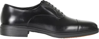 Santoni Easy Oxford - Heren - Schoenen - Zwart - Maat: 40 EU Zijde