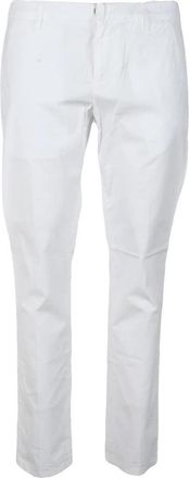 Dondup Broek - Heren - Chinos - Wit - W38 - Katoen - Broeken