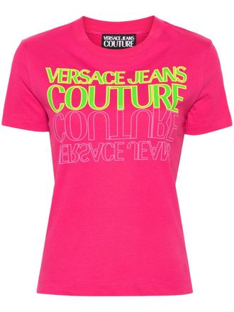 Versace Jeans Couture T-shirt con stampa - Rosa