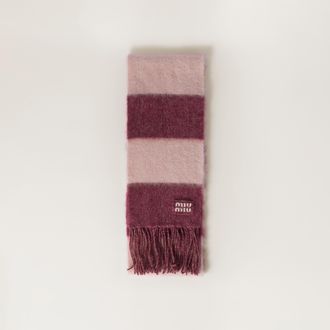 Miu Miu Wool scarf with fringes