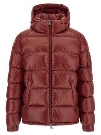Herno Bordeaux Polyamide Full-Length Mens Jacket