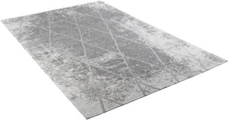 Tom Tailor Teppich »Fine Lines« rechteckig 5 mm Höhe Flachgewebe, Rauten Design, ideal im Wohnzimmer & Schlafzimmer