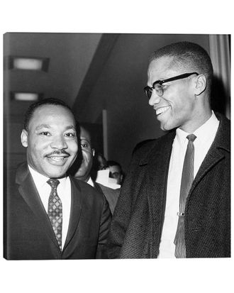 iCanvas Discontinued Icanvas King And Malcolm X, 1964 By Unknown Wall Art