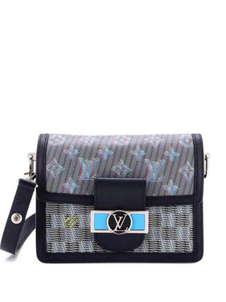 Louis Vuitton Dauphine Shoulder Bag Damier Monogram LV Pop Canvas Mini crossbody bag - Blu