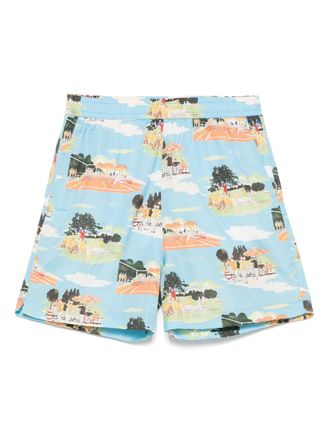 Drôle de Monsieur Le Short Plage zwembroek - Blauw
