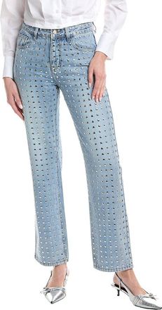 House Of Harlow House Of Harlow 1960 Avi Embellished Wide Leg Jean