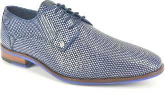 Berkelmans Schoenen, Heren, Blauw, 44 EU, Blauw Print Gekleed N