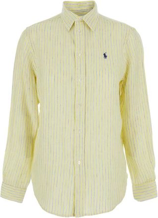 Polo Ralph Lauren Dames, Blouses & Shirts, Geel, Maat: M Linnen