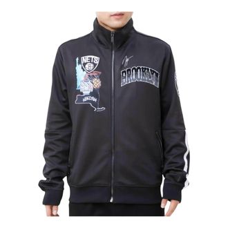 Pro Standard Pro Standard Brooklyn Nets Home Town Track Jacket in Black Men