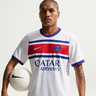 Nike Paris Saint-Germain Home Nike Mens Dri-FIT Soccer Pre-Match Top in White | II1690-101