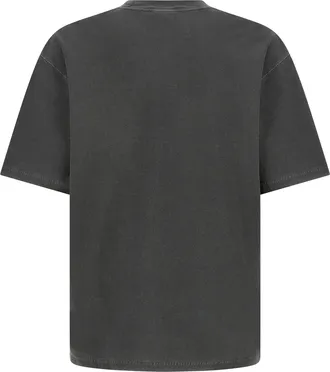 Carhartt Work in Progress Mens T-Shirt Loose Pocket Garment-Dyed Black Garment Dyed Organic Cotton Single Jersey T-Shirts And Polos
