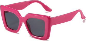 Generic Outdoor Men Driving Sunglasses Vacation Commuter Women Decorative Sun Glasses(Red)