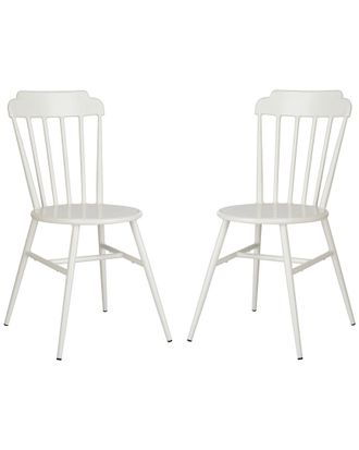 Safavieh Set Of 2 Broderick Outdoor Stackable Side Chairs