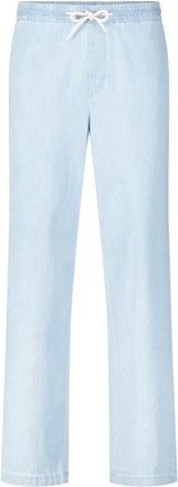A.P.C. A.p.c., Broeken, Heren, Blauw, M, Denim, Denimstyle Regular-Fit Elastische Taille Broek