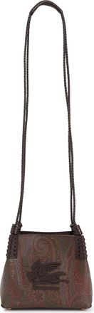 Etro Brown Libra Arnica Xs Cotton Shoulder Bag-Donna