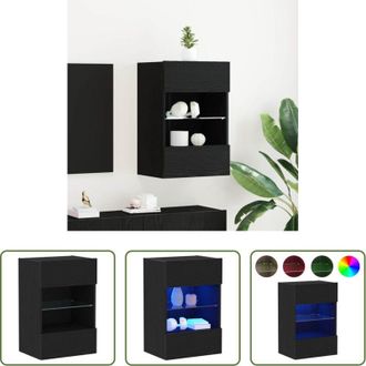 vidaXL vidaXL Armadio in legno - Set mobile TV Nero 40 x 30 x 60,5 cm Legno multistrato