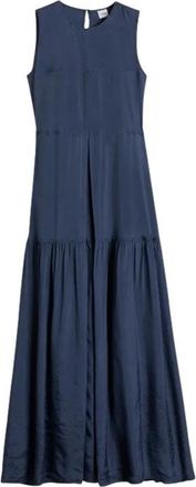 Aspesi Maxi Jurk - Dames - Maxi kleedjes - Blauw - M - Kleedjes