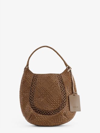 Ibeliv Borsa a spalla Lamia in pelle vegetale con motivo intrecciato - IBELIV - gender_Woman