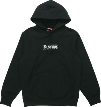SUPREME FW19 Week 16 Bandana Box Logo Fleece Hoodie Black SUP-FW19-10825