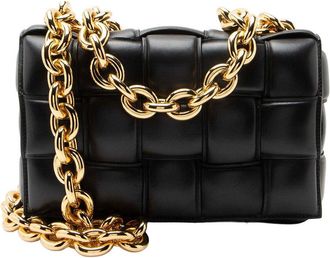 Bottega Veneta Cassette Chain Maxi Shoulder Bag (Authentic Pre-Loved)