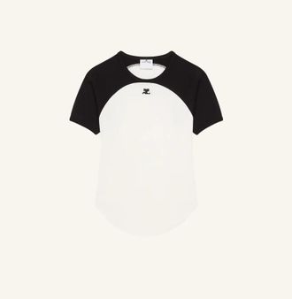 Courr&egrave;ges T-Shirt Circle Contrast
