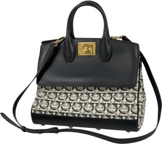 Ferragamo Pre-owned dh-21 Handbag - Dames - Vintage Handtas - Zwart - ONE Size - Leer - Vintage