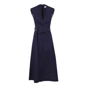 ottod'Ame Midi Dresses, female, Blue, Size: 2XS Long Cotton Dress