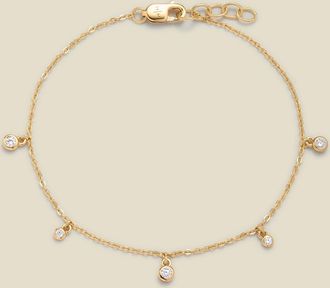 Made by Mary CZ Poppy Floating Bracelet