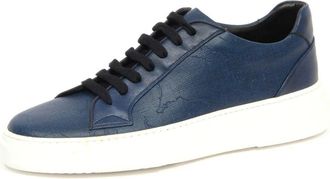 Alviero Martini 1A Classe Ocean Blue Schoenen Gemaakt in Itali&euml; - Heren - Sneakers - Blauw - 42 EU - Schoenen