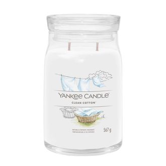 Yankee Candle Company Vela Yankee Candle Clean Cotton Blanca Elegante