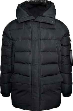 Siksilk Winterjacke SIKSILK Siksilk Winterjacke Parka, Herren, Gr. L, schwarz, Obermaterial: 100% Polyester PES., Jacken Winterjacke