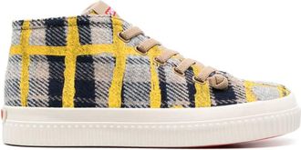 Camper Roda high-top sneakers - women - Recycled Wool/Recycled Polyester/Rubber - 37 - Yellow