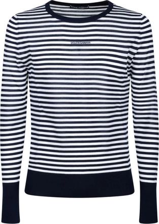 Dolce & Gabbana Round-neck Truien - Heren - Ronde hals truien - Veelkleurig - S - Wol - Truien & Vesten