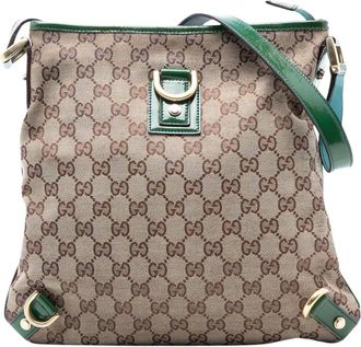Gucci Pre-owned Cross Body Bags, female, Brown, Size: ONE SIZE Pre-owned Patterned Shoulder Bag