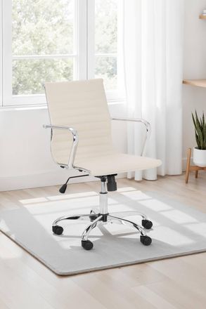 Julian Bowen Gio Upholstered office Chair in Ivory