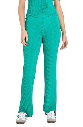 English Factory Wavy Knit Pants in Green at Nordstrom, Size X-Small