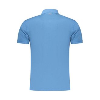 Napapijri Cotton Logo-Embroidered Polo - Blue