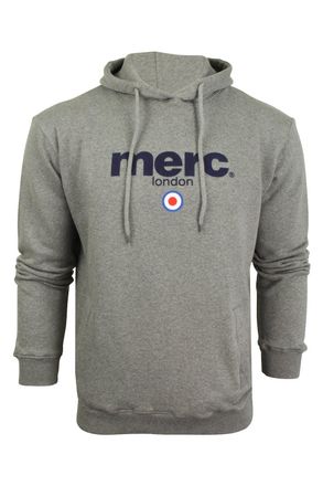 Merc Mens Pill, Hooded Sweatshirt Hoodie, Opaque, Grey (Mineral Marl), XXL
