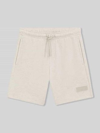 HUGO BOSS Regular Fit Sweatshorts aus Baumwoll-Mix Modell JT_SHORTS in Offwhite, Gr&ouml;&szlig;e XXXL