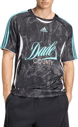 adidas FIFA World Cup 2026 Miami Soccer Jersey in Black/Pulse Aqua at Nordstrom, Size Xx-Large