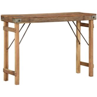 vidaXL Vidaxl - Mesa Consola Marr&oacute;n 110 X 35 X 76 Cm Madera Maciza Recuperada